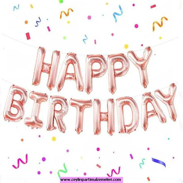 Happy Bırthday Folyo Balon Set